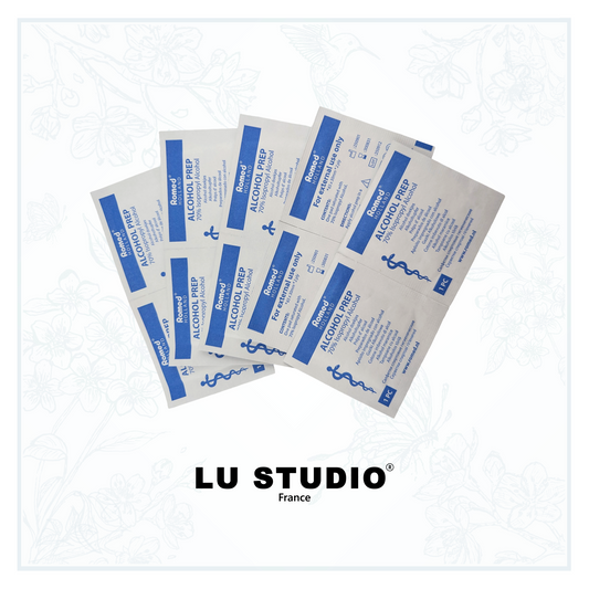 Lingettes "Alcohol Pads" – Lot de 10 - Press On Nails Faux Ongles Faits Main LU STUDIO