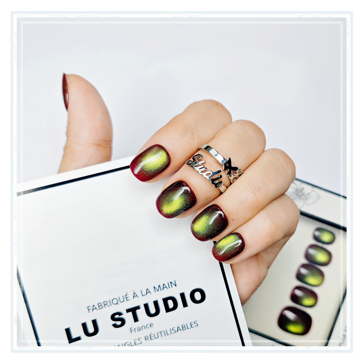 Aurore Boréale | Faux-ongles réutilisables - Press on nails