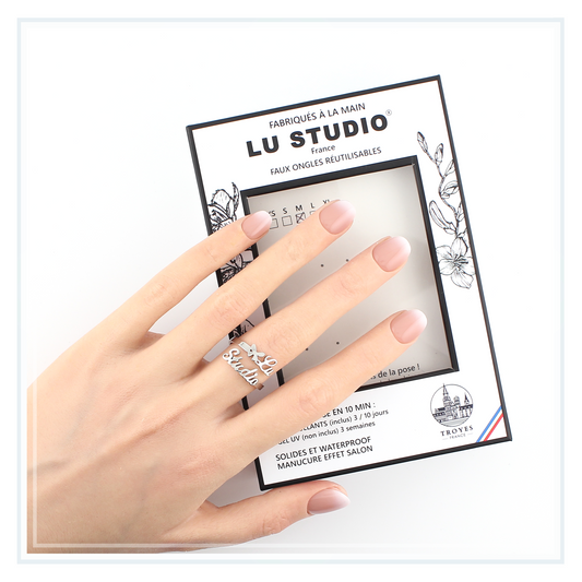 BB08 - Baby boomer naturel | Faux-ongles réutilisables - Press on nails
