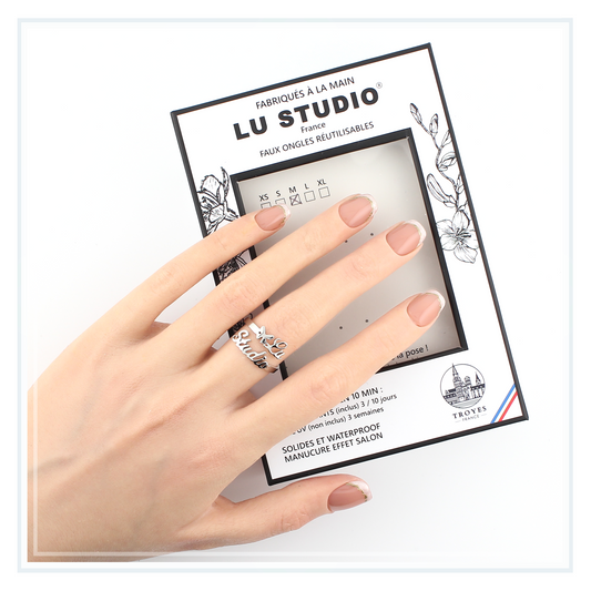 F125 - Sillon doré | Faux-ongles réutilisables - Press on nails