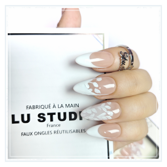 F44 - Mariage à la Campagne | Faux-ongles réutilisables - Press on nails