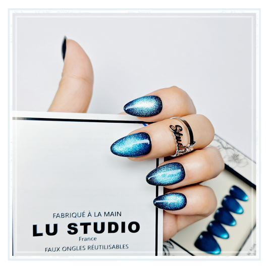 Galaxie - Press On Nails Faux Ongles Faits Main LU STUDIO