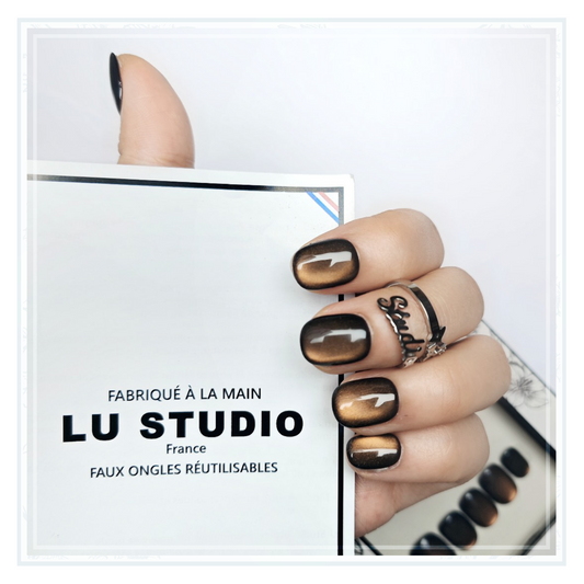 L'ambre nous | Faux-ongles réutilisables - Press on nails