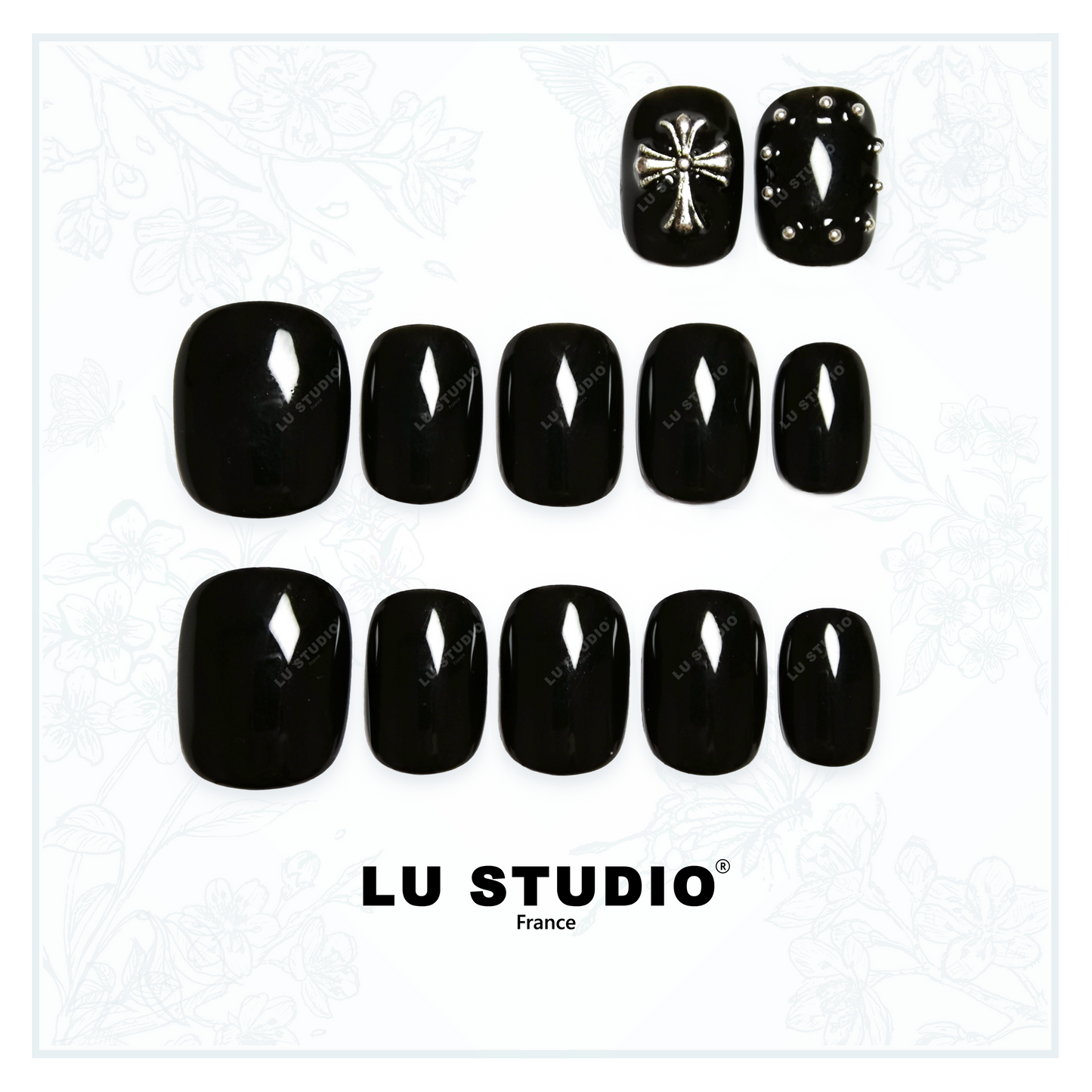 LT26 - Gothic Chic | Faux-ongles réutilisables - Press on nails