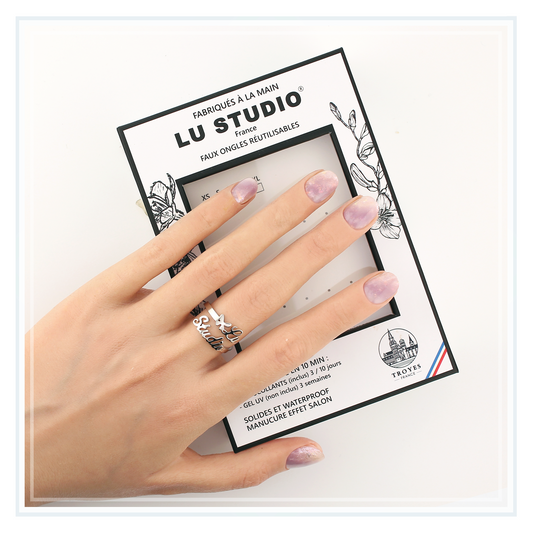 Pétale de Violette | Faux-ongles réutilisables - Press on nails