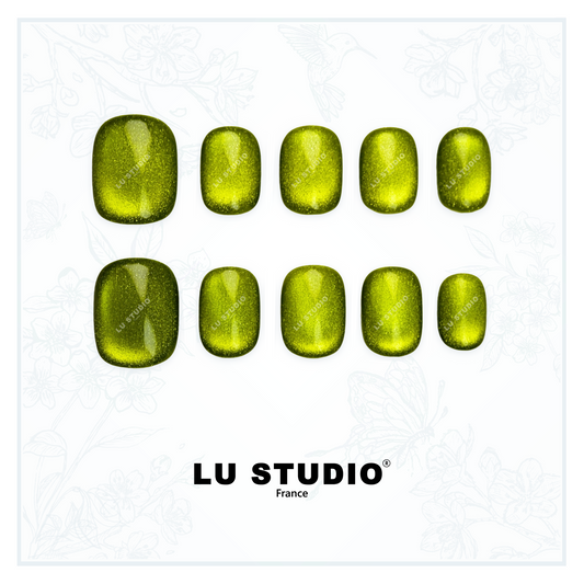 51 Nuances de vert  |  Faux-ongles réutilisables - Press on nails