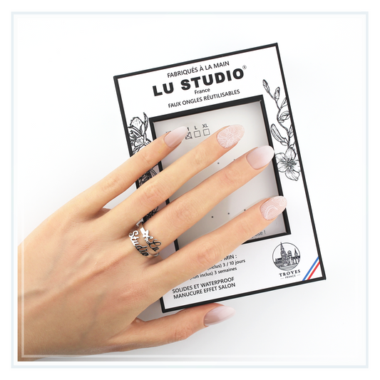 BB09 - Babyboomer Dentelle  |  Faux-ongles réutilisables - Press on nails
