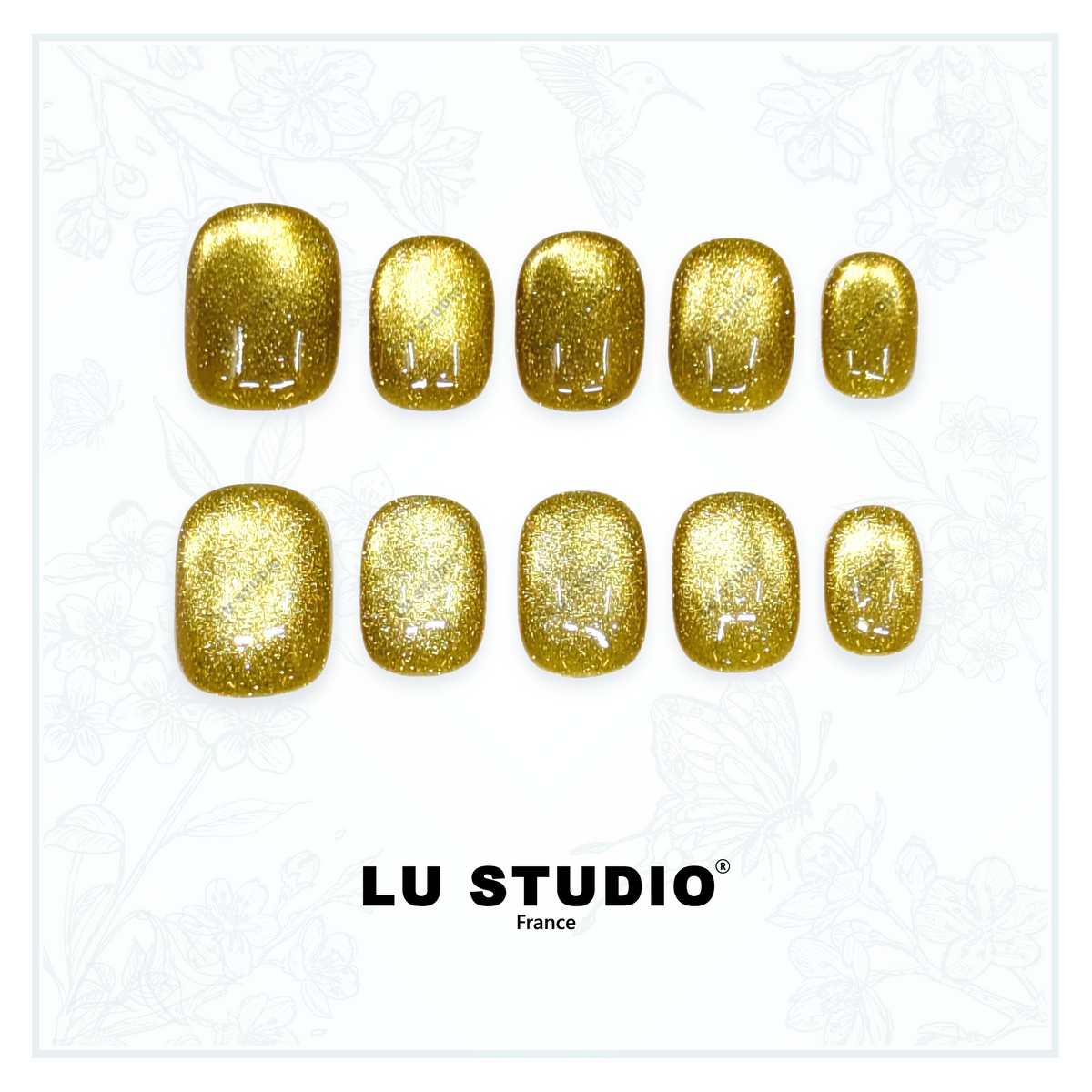 C03 - Champagne | Faux-ongles réutilisables - Press on nails