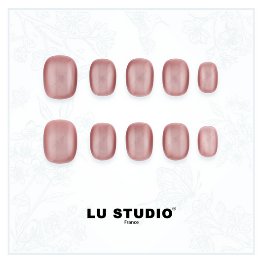 C27 - Douceur de Rose  |  Faux-ongles réutilisables - Press on nails