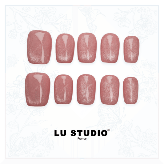C29 - Le rose vous va à ravir | Faux-ongles réutilisables - Press on nails