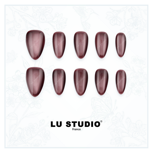 C30 - Brume de Prune  |  Faux-ongles réutilisables - Press on nails
