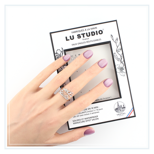 C31 - Satin Mauve  |  Faux-ongles réutilisables - Press on nails