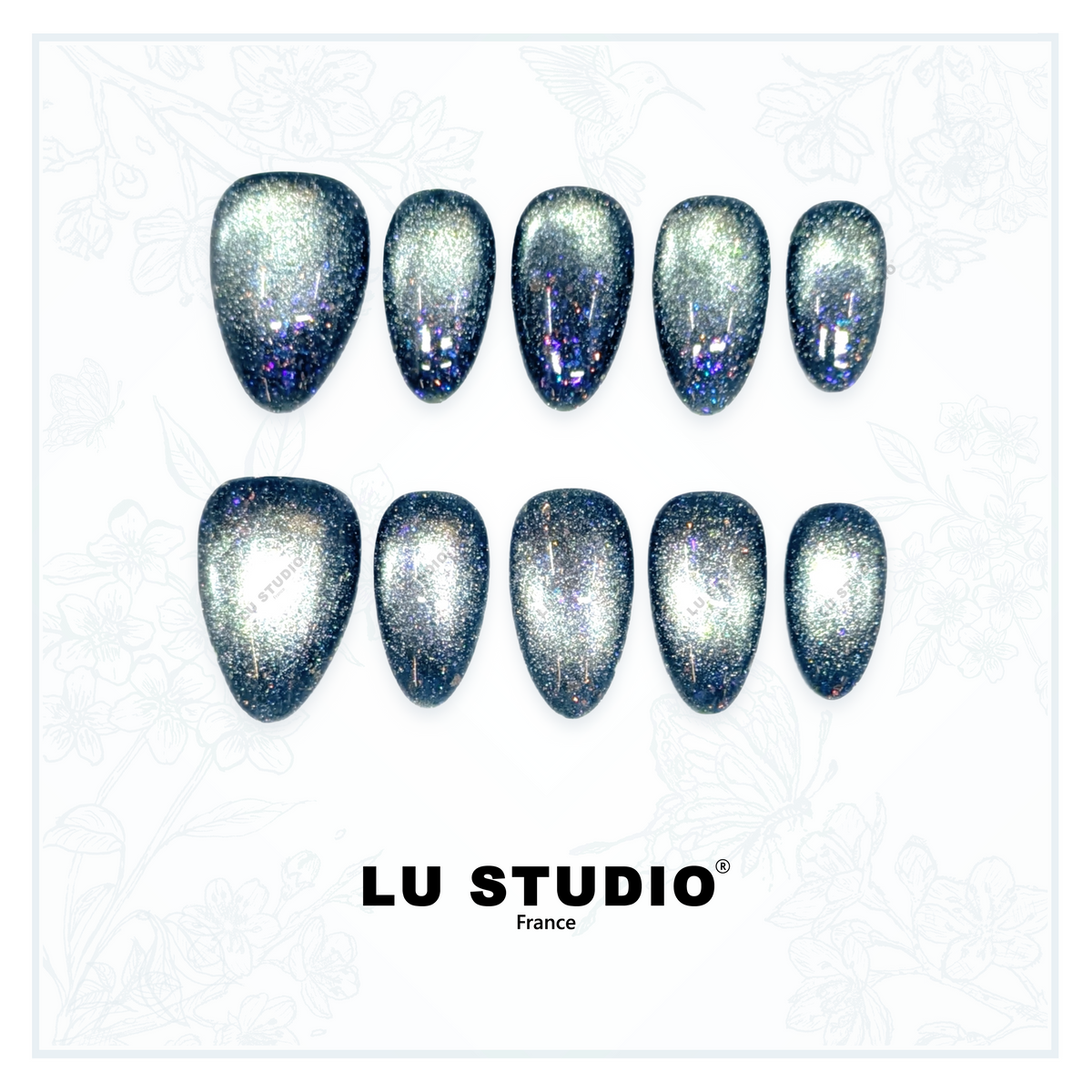 C47 - Lac enchanté | Faux-ongles réutilisables - Press on nails