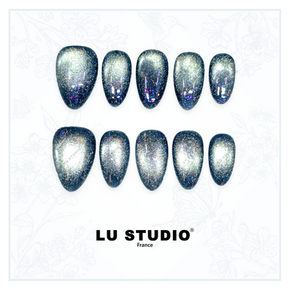 C47 - Lac enchanté | Faux-ongles réutilisables - Press on nails