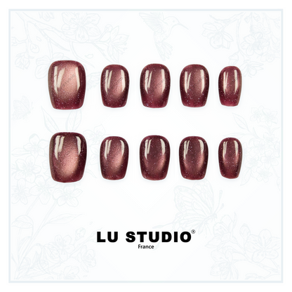 C64 - Poussière de Rose   |  Faux-ongles réutilisables - Press on nails