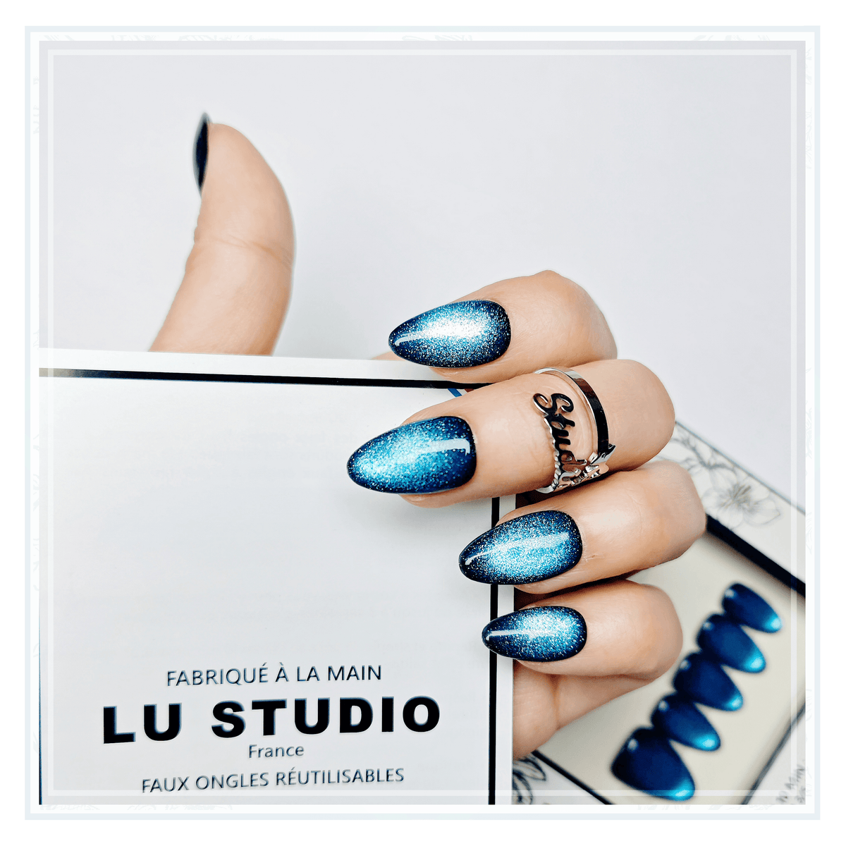 C66 - Galaxie  |  Faux-ongles réutilisables - Press on nails