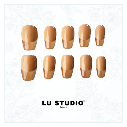 Carré de chocolat  |  Faux-ongles réutilisables - Press on nails