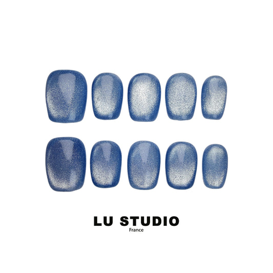 Ciel Bleu Faux-ongles réutilisables Press on nails 