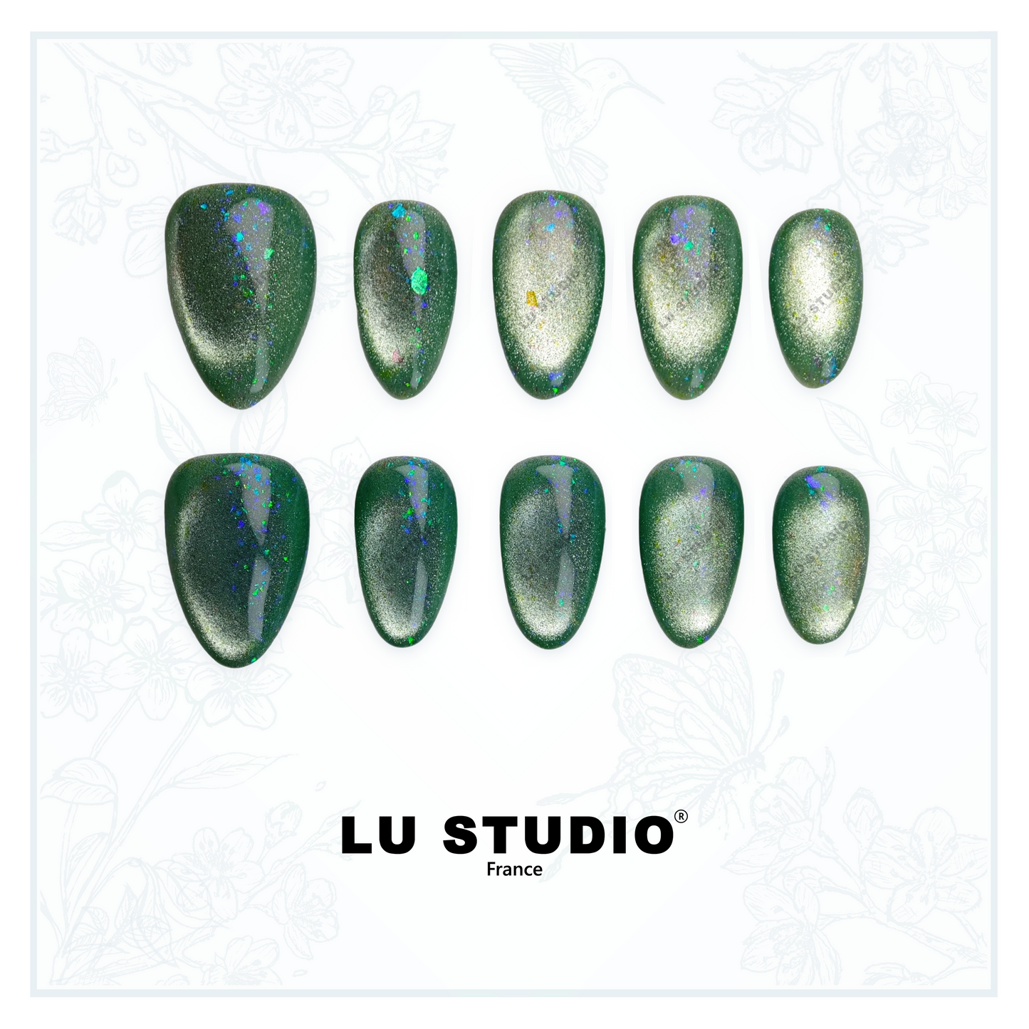 Clairière enchantée  |  Faux-ongles réutilisables - Press on nails