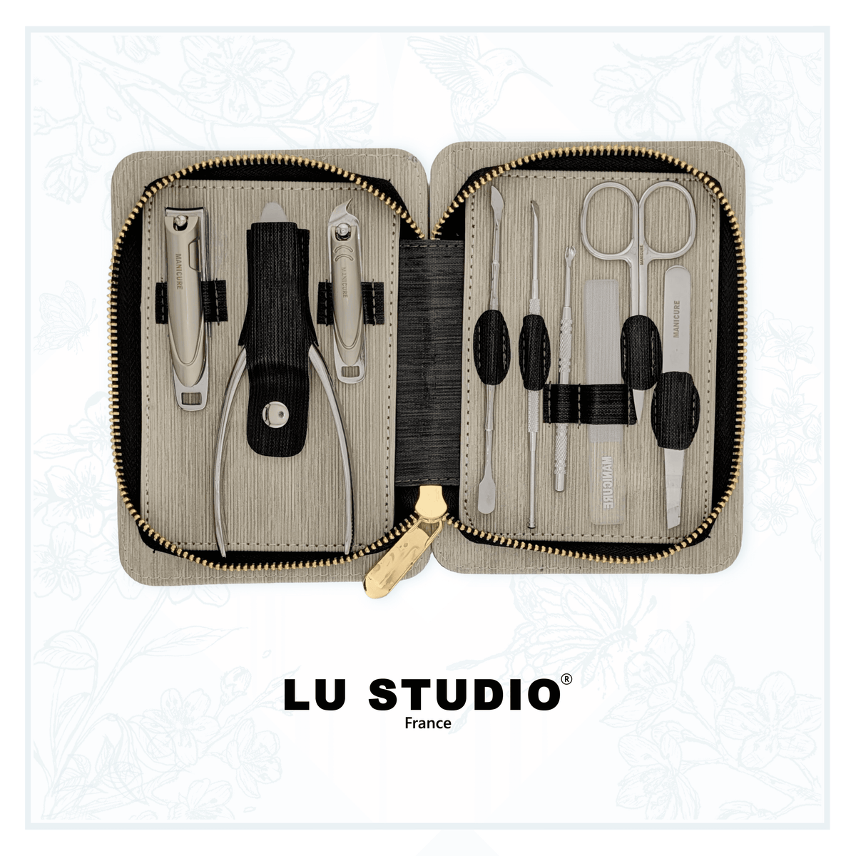 Coffret Manucure / Pédicure - Press On Nails Faux Ongles Faits Main LU STUDIO