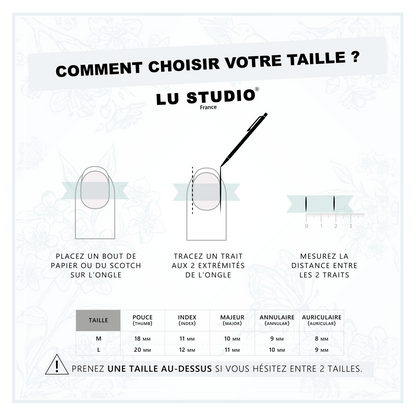 Comment choisir votre taille ? (Pieds)  |  Faux-ongles réutilisables - Press on nails