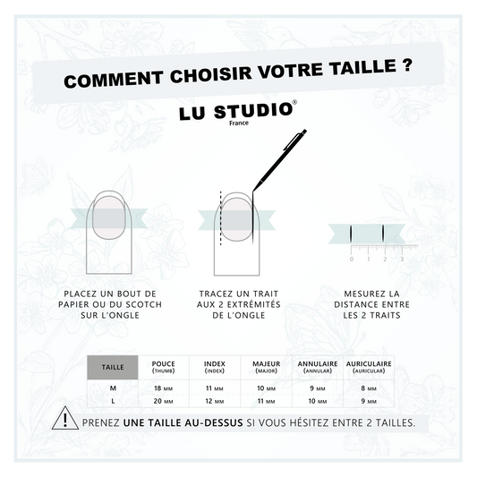 Comment choisir votre taille ? (Pieds)  |  Faux-ongles réutilisables - Press on nails