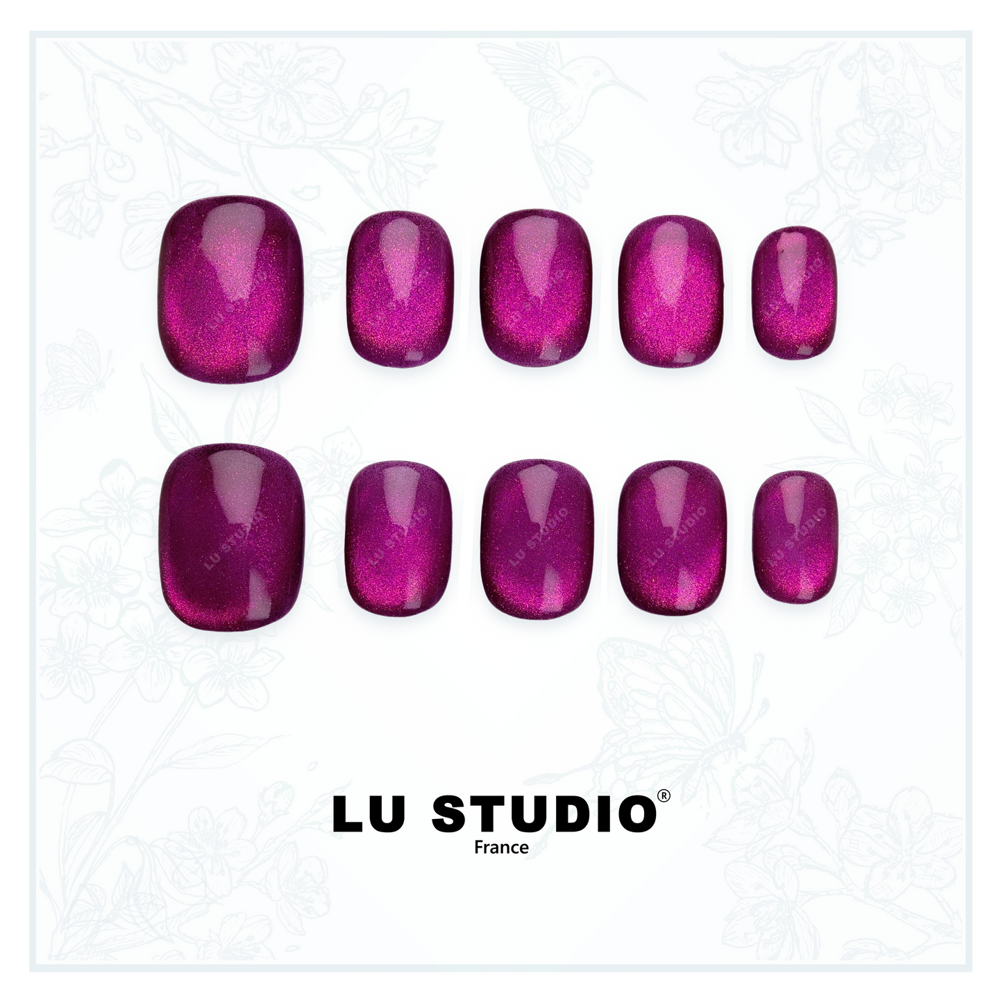 Deep Purple  |  Faux-ongles réutilisables - Press on nails