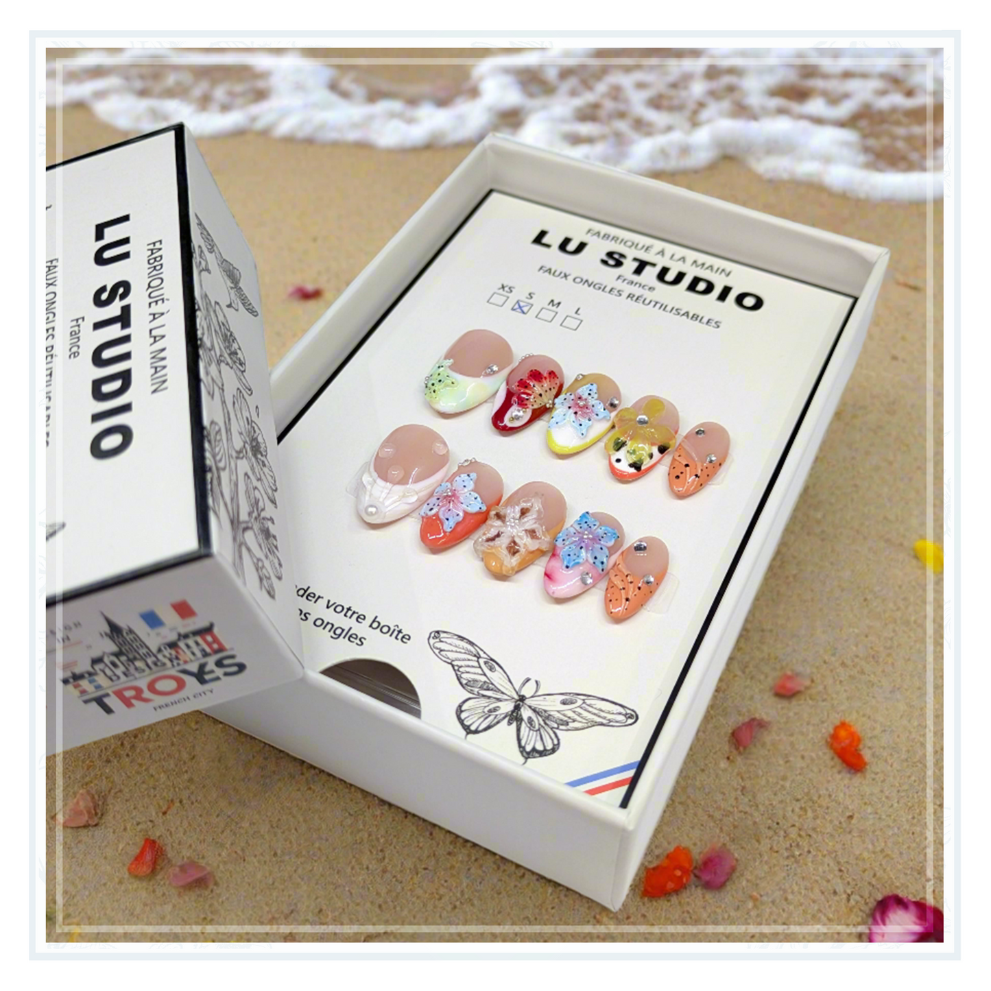 Eclats de printemps  |  Faux-ongles réutilisables - Press on nails