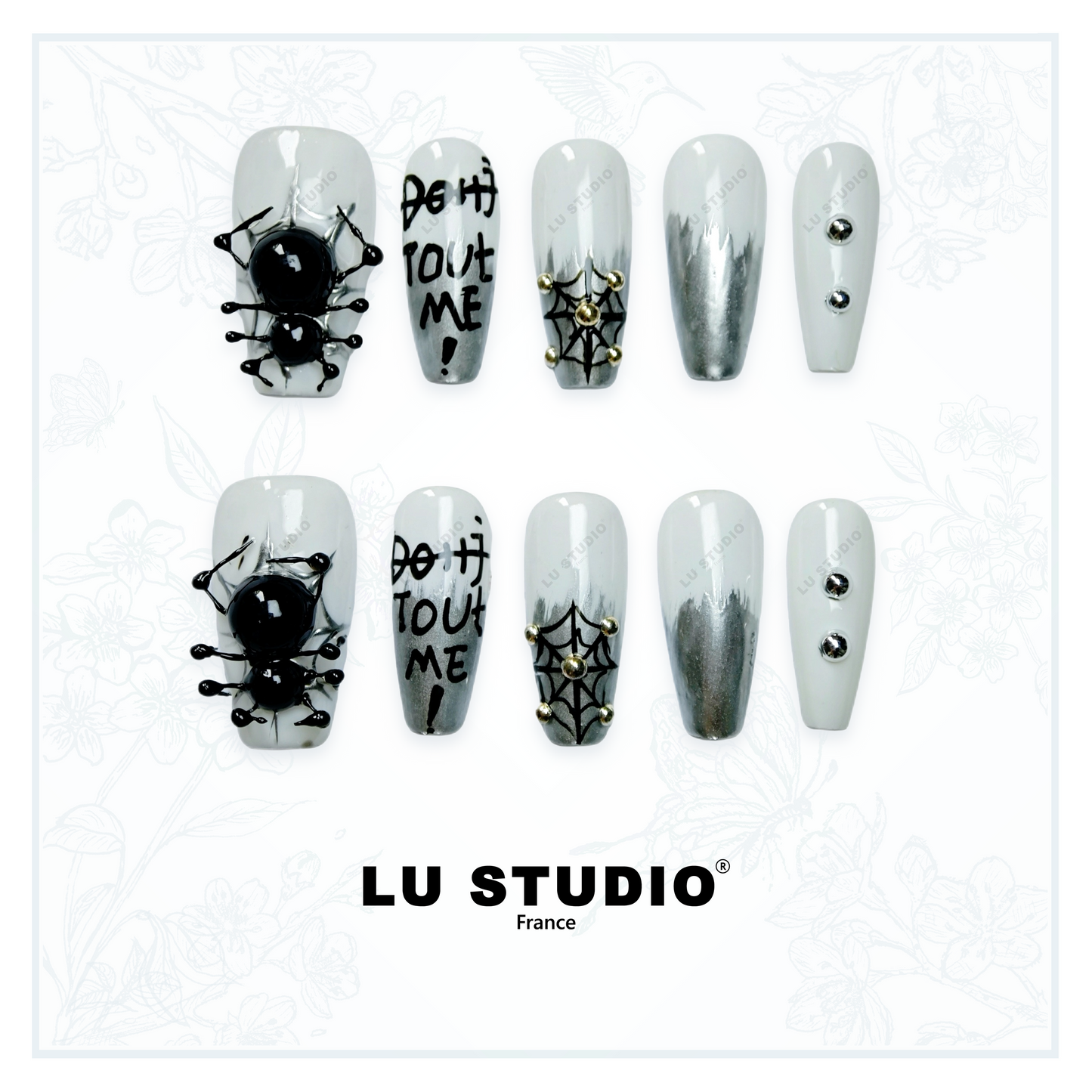 L'étrange noël de Monsieur Jack  |  Faux-ongles réutilisables - Press on nails