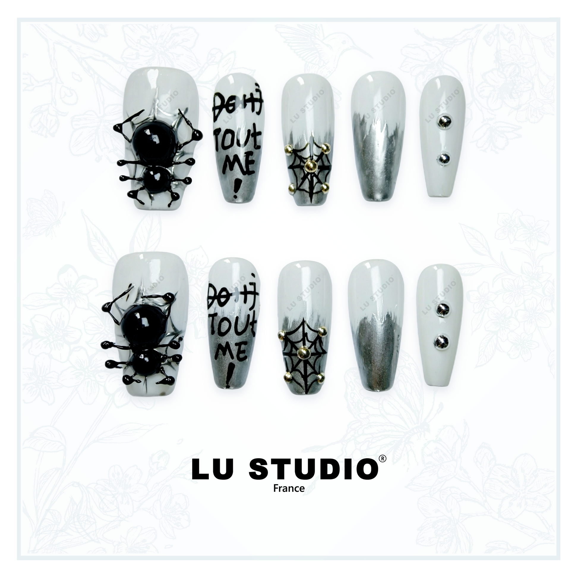 L'étrange noël de Monsieur Jack  |  Faux-ongles réutilisables - Press on nails