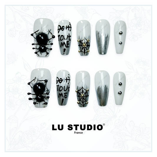 L'étrange noël de Monsieur Jack  |  Faux-ongles réutilisables - Press on nails