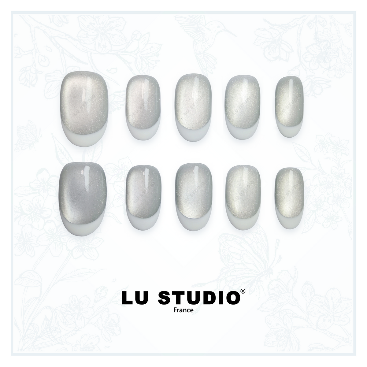 F01 - French Stone | Faux-ongles réutilisables - Press on nails