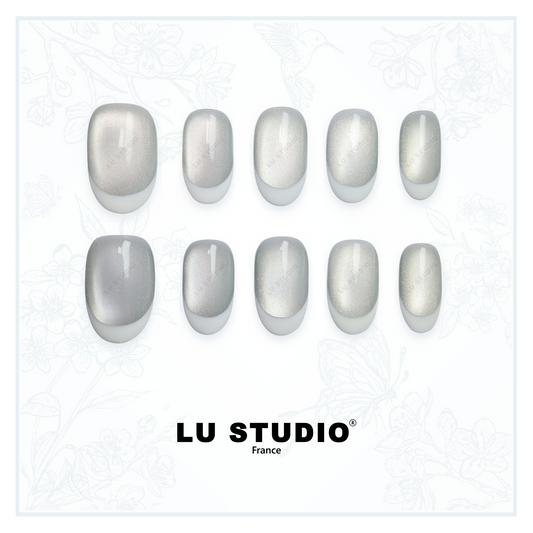 F01 - French Stone | Faux-ongles réutilisables - Press on nails