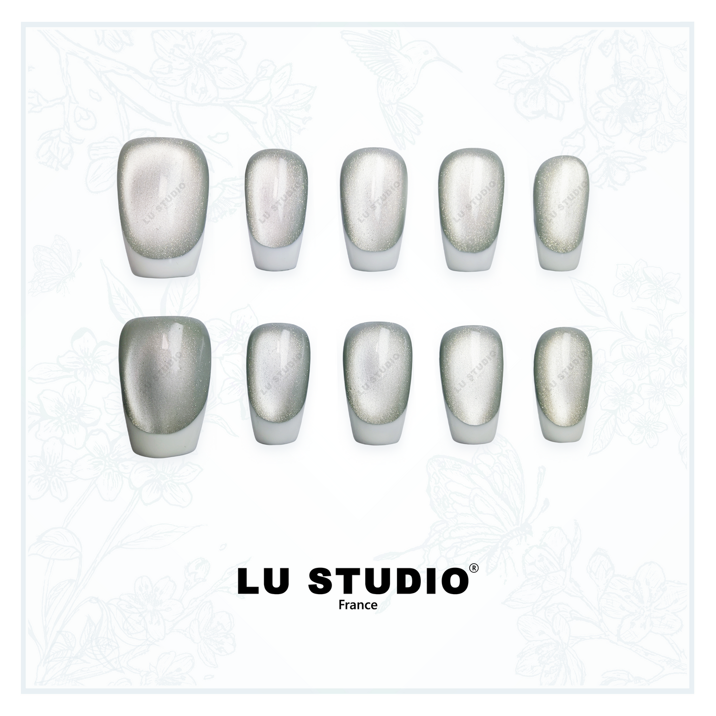 F02 - French Stone  |  Faux-ongles réutilisables - Press on nails