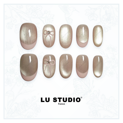 F09 - French Lolita  |  Faux-ongles réutilisables - Press on nails