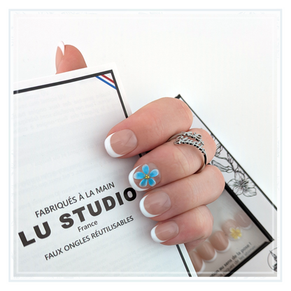 F106 - French d'été  |  Faux-ongles réutilisables - Press on nails