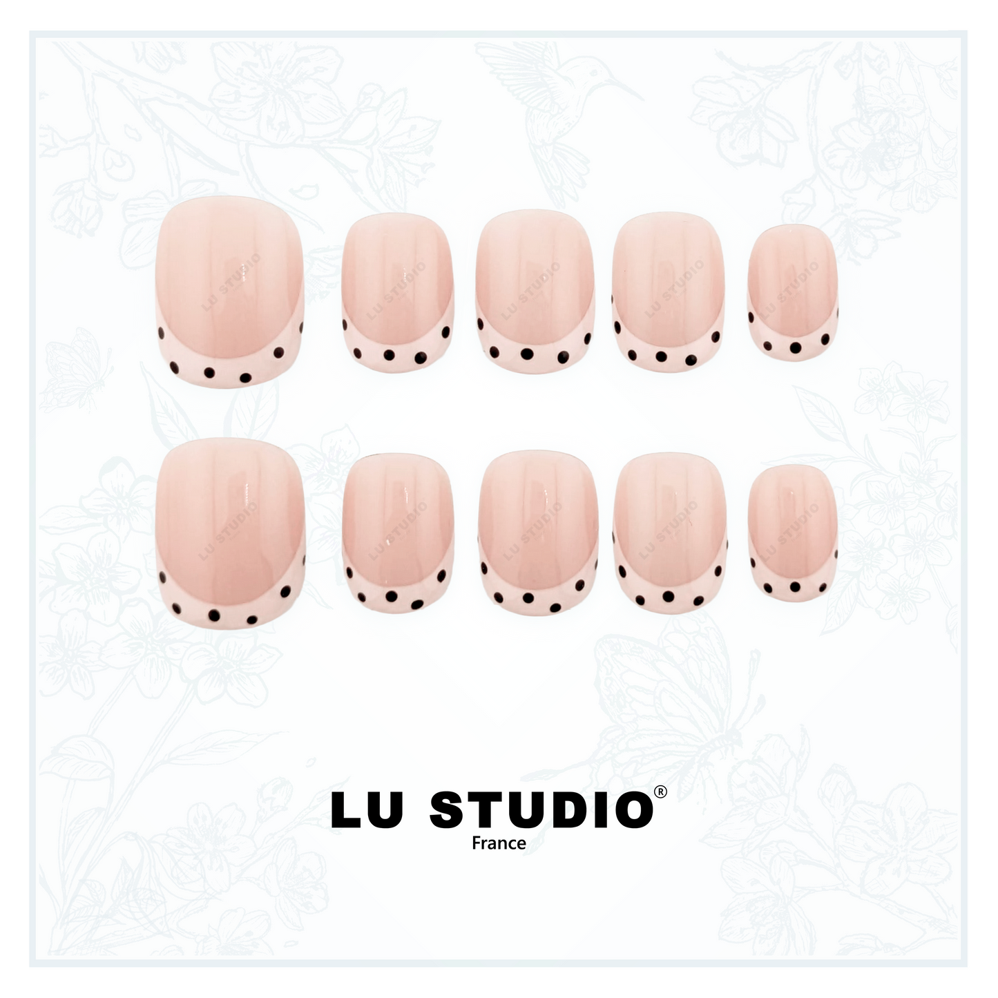 M113 - Douceur d'amande  |  Faux-ongles réutilisables - Press on nails