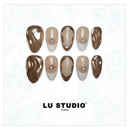 F47 - Chérubin  |  Faux-ongles réutilisables - Press on nails