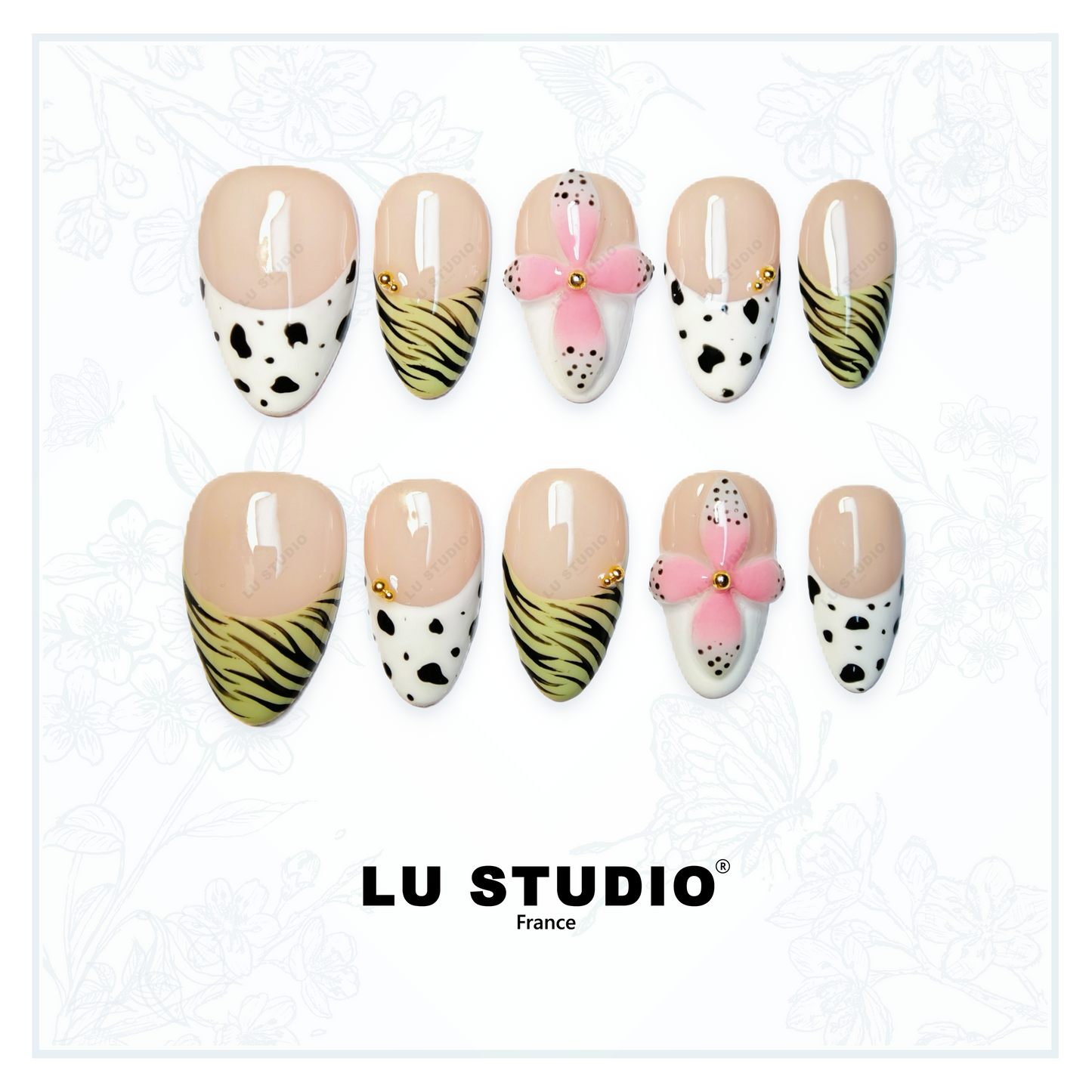 F55 - 101 Dalmatiens  |  Faux-ongles réutilisables - Press on nails