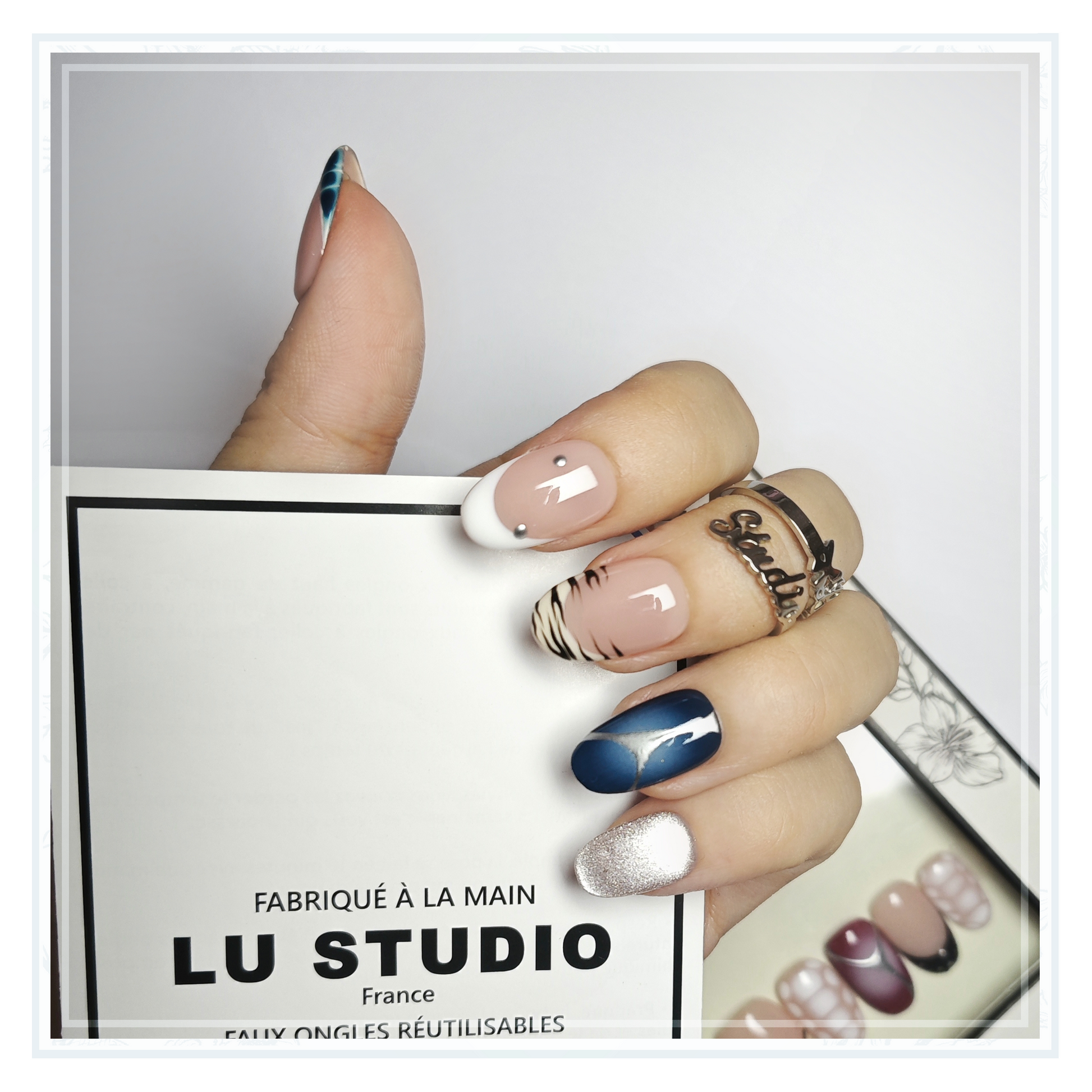 F68 - Savane Chic  |  Faux-ongles réutilisables - Press on nails