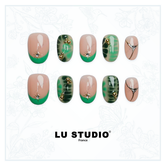 F69 - Jungle Urbaine  |  Faux-ongles réutilisables - Press on nails