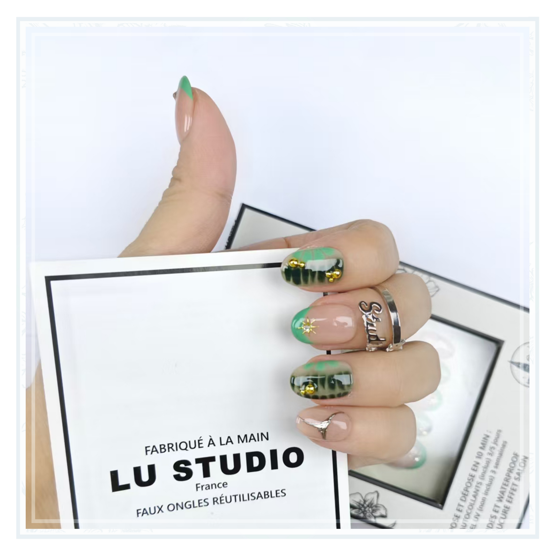 F69 - Jungle Urbaine  |  Faux-ongles réutilisables - Press on nails
