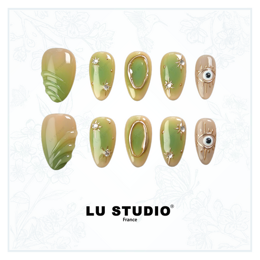 L'oeil de Fatima  |  Faux-ongles réutilisables - Press on nails