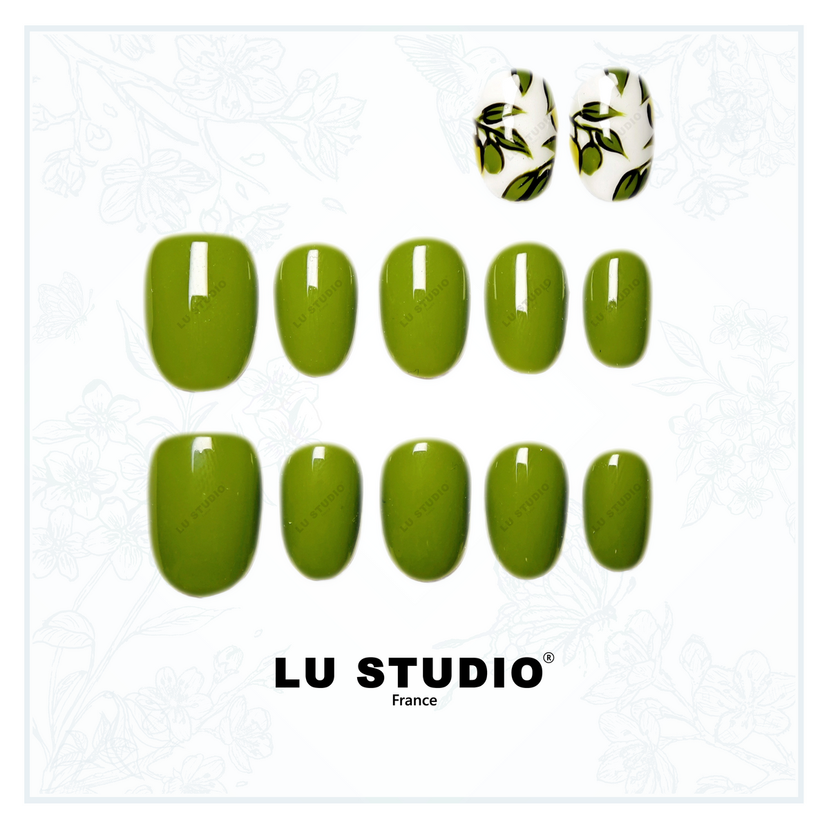 LT02 - Peuplier | Faux-ongles réutilisables - Press on nails