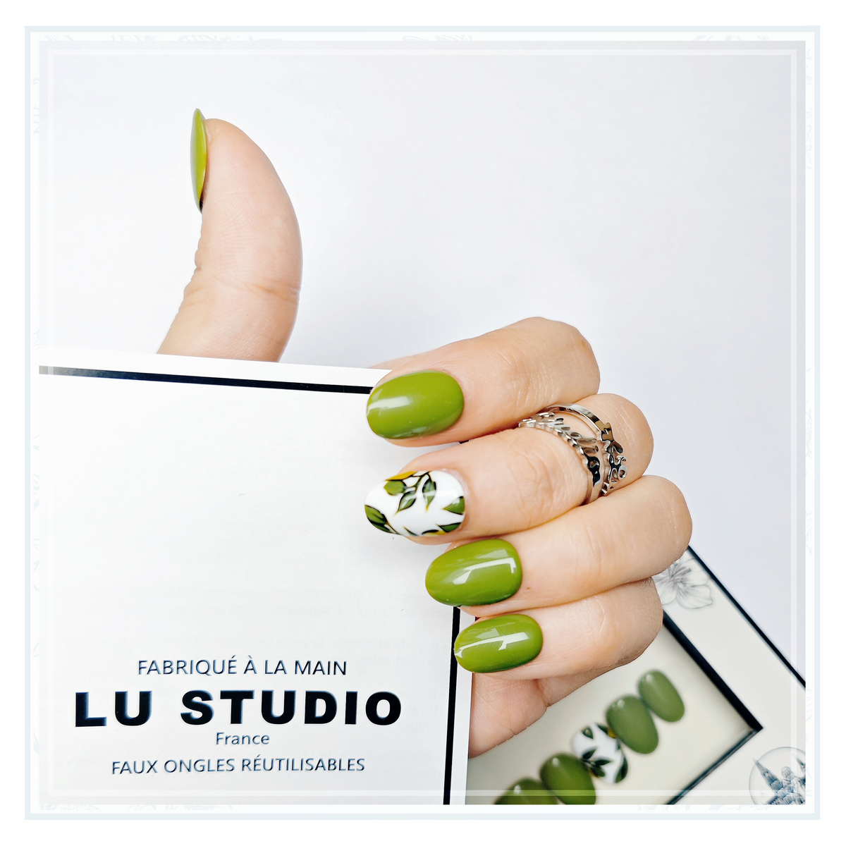 LT02 - Peuplier | Faux-ongles réutilisables - Press on nails