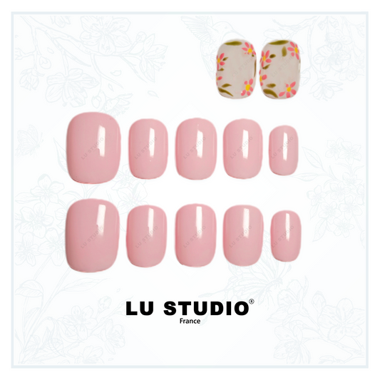 LT07 - Marguerite du cap  |  Faux-ongles réutilisables - Press on nails