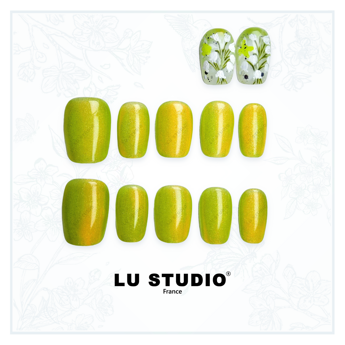 LT14 - Muguet | Faux-ongles réutilisables - Press on nails