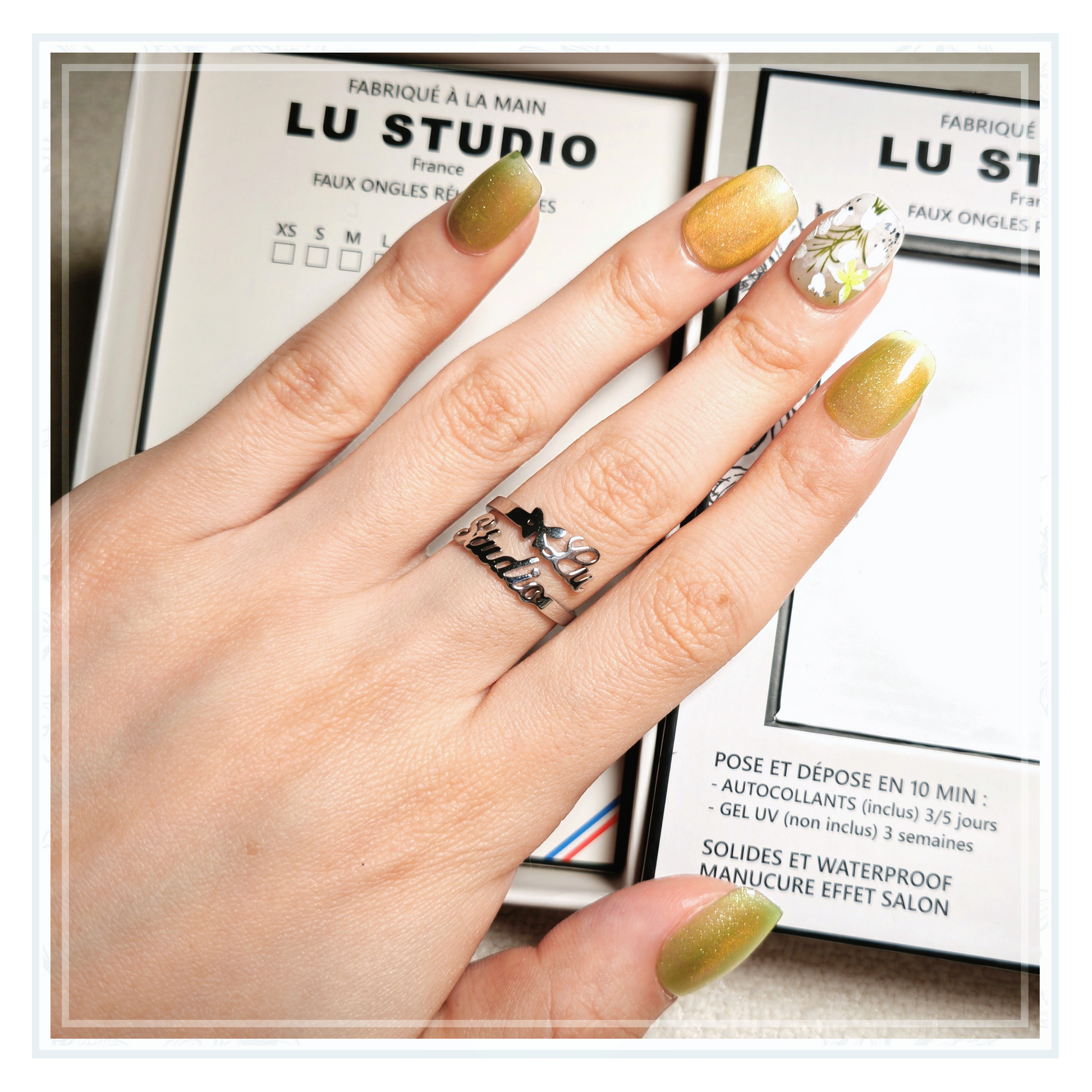 LT14 - Muguet  |  Faux-ongles réutilisables - Press on nails