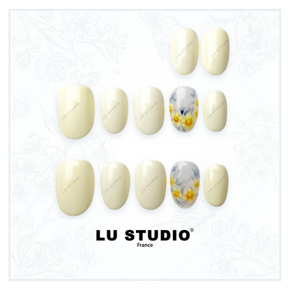 LT17 - Blanc Pur  |  Faux-ongles réutilisables - Press on nails
