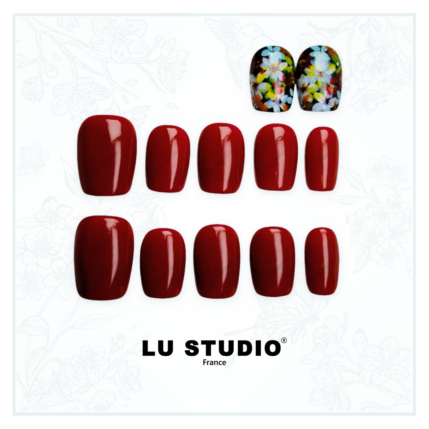 LT20 - Jardin à l'anglaise  |  Faux-ongles réutilisables - Press on nails